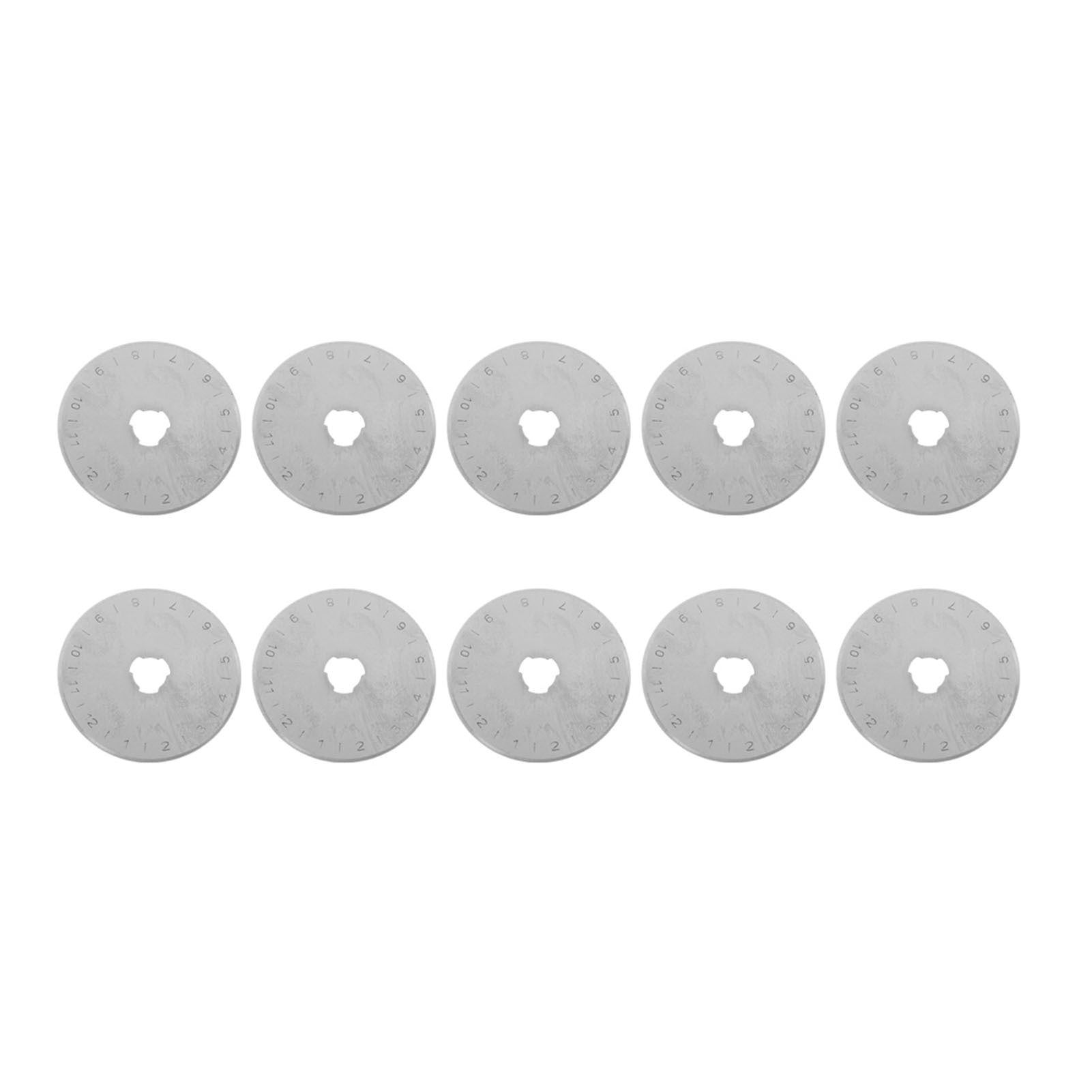 10pcs 45mm Rotary Cutter Refill Blades for Cutting Leather Fabric Paper Craft Tool
