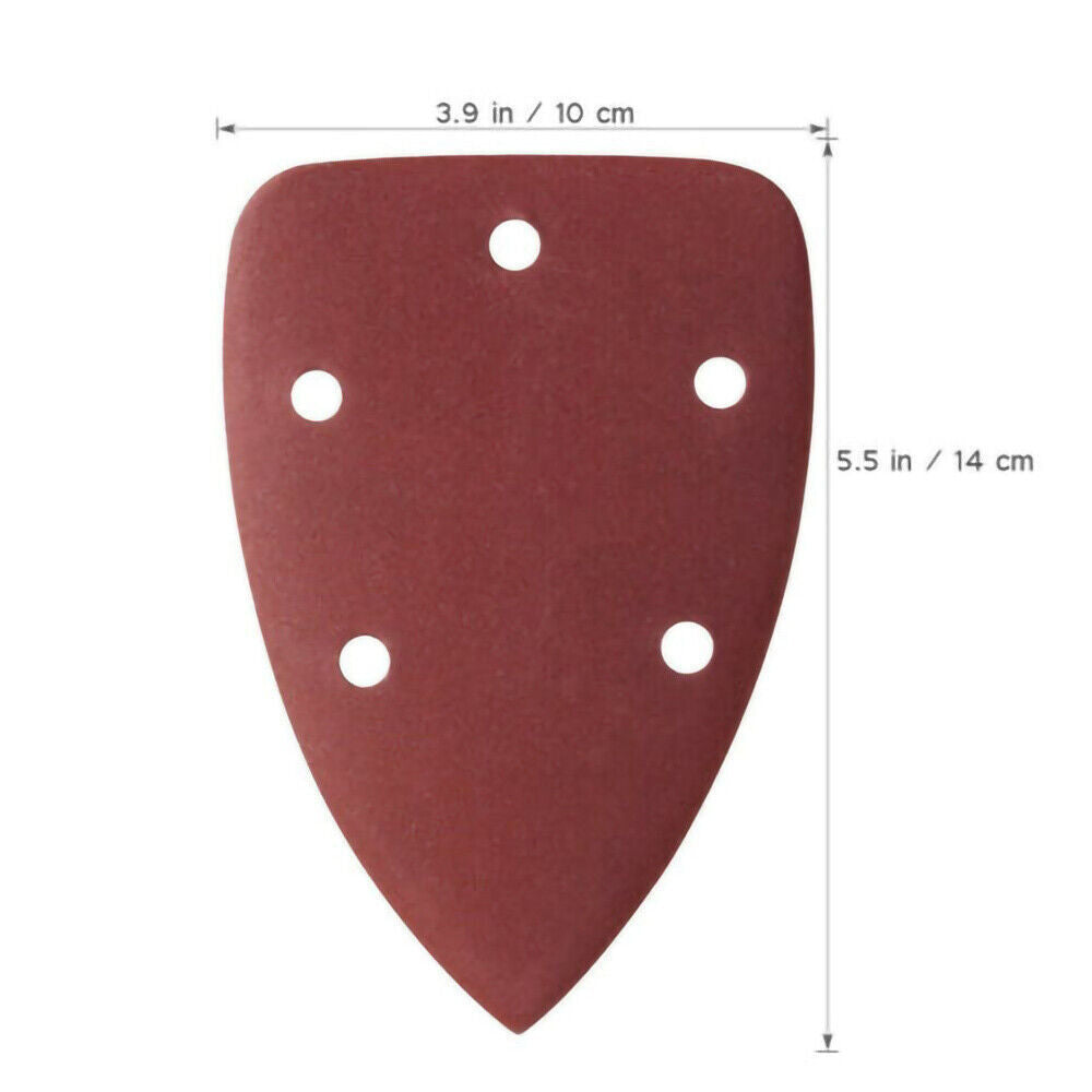40 X Sanding Sheets Hook And Loop Mouse Sanding Pads Sander Paper Triangle Discs
