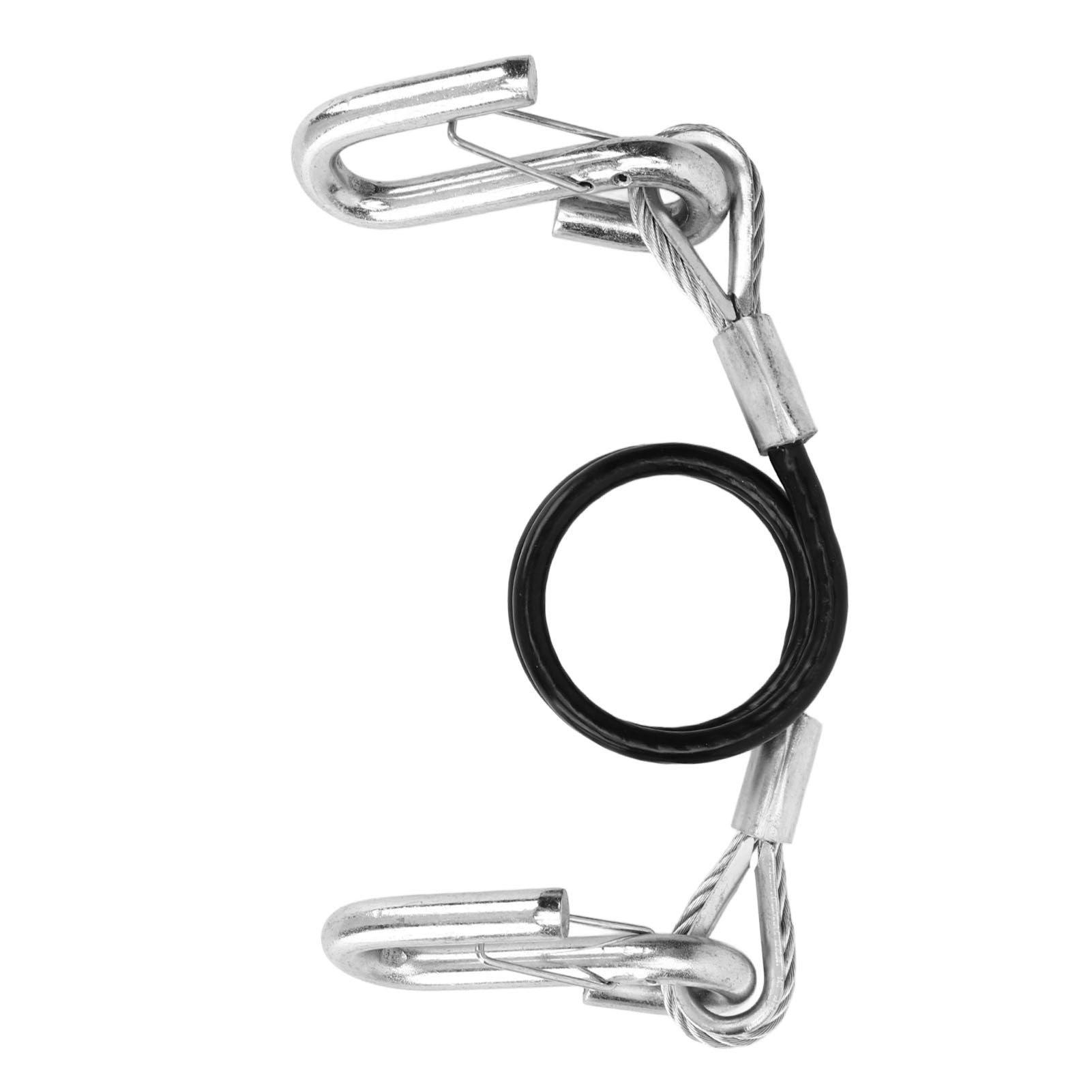 Trailer Safety Cable 27.6 Inch S Hook Spring Safety Rope RV 3500lbs Weight Capacity Safety Towing Cable