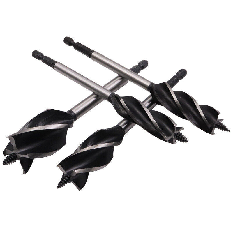 11 Pcs High-Carbon Steel Fast Cut Wood Auger Wood Drill Bit Tools Set 10-35MM UK